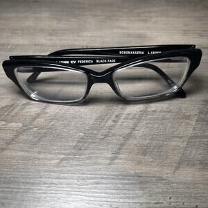 BCBG MAXAZRIA Federica Black Fade Womens Rectangle Frames 51 15 L.135MM